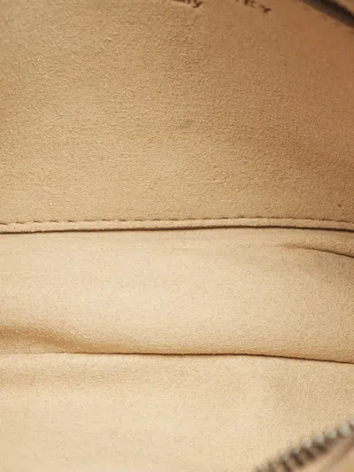 Pre-owned Stella Mccartney Falabella Quilted Faux-fur Shoulder Bag In Brown