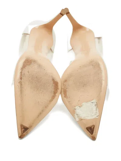 Pre-owned Gianvito Rossi Panelled Pumps In White