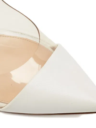 Pre-owned Gianvito Rossi Panelled Pumps In White