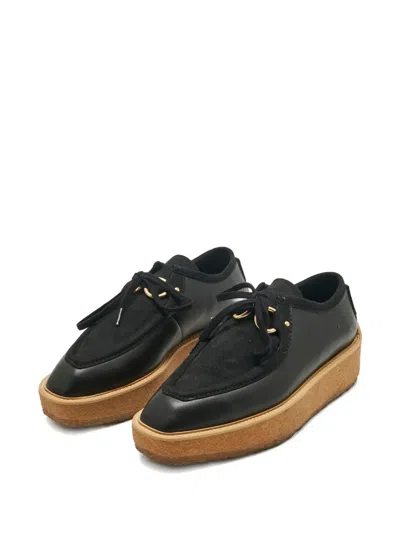 Pre-owned Stella Mccartney Brody Lace-up Derby Shoes In Black