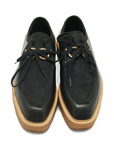 Pre-owned Stella Mccartney Brody Lace-up Derby Shoes In Black