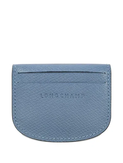 Longchamp Épure Card Holder In Blue