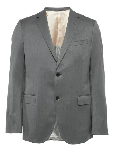 Pre-owned Gucci Single-breasted Blazer In Gray