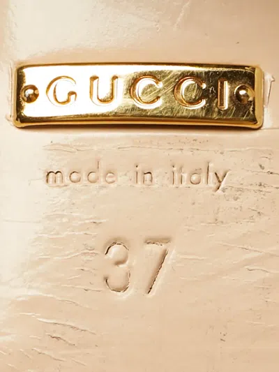 Pre-owned Gucci Gg Marmont Fringed Leather Pumps In Black