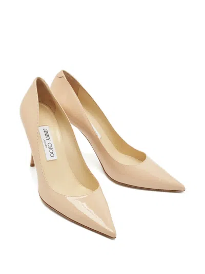 Pre-owned Jimmy Choo Romy Pointed-toe Heeled Pumps In Neutral