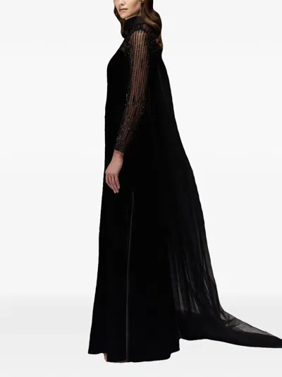 Tha Seen Sequin-embellishment Maxi Dress In Black