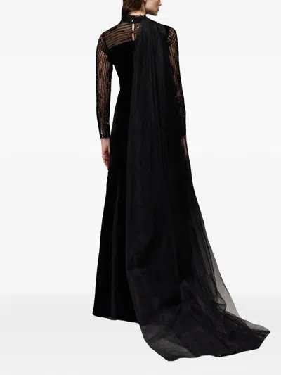 Tha Seen Sequin-embellishment Maxi Dress In Black