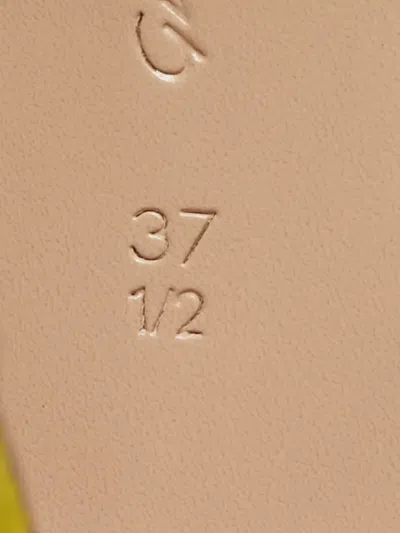 Pre-owned Gianvito Rossi Stella Ankle-strap Heeled Sandals In Yellow