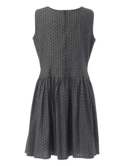 Pre-owned Souleiado Printed Mini Dress In Gray