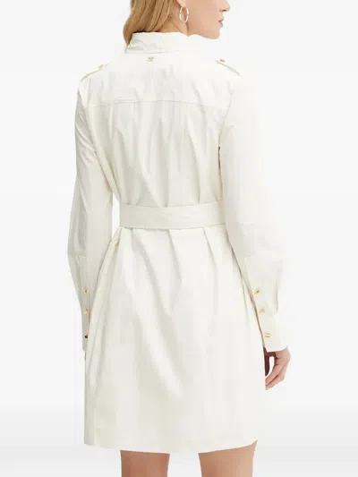 Marciano Belted Midi Dress In White