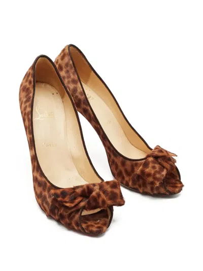 Pre-owned Christian Louboutin 1162097 Brown