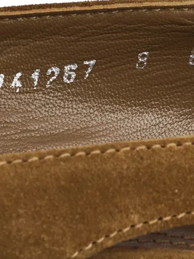 Pre-owned Ralph Lauren Vintage 90mm Suede Pumps In Brown