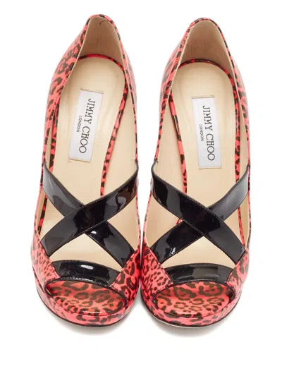 Pre-owned Jimmy Choo 120mm Gesture Pumps In Pink