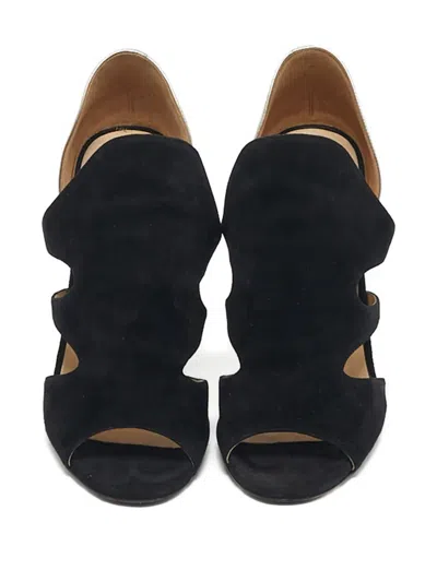 Pre-owned Jimmy Choo Toysen D'orsay Cut-out Pumps In Black