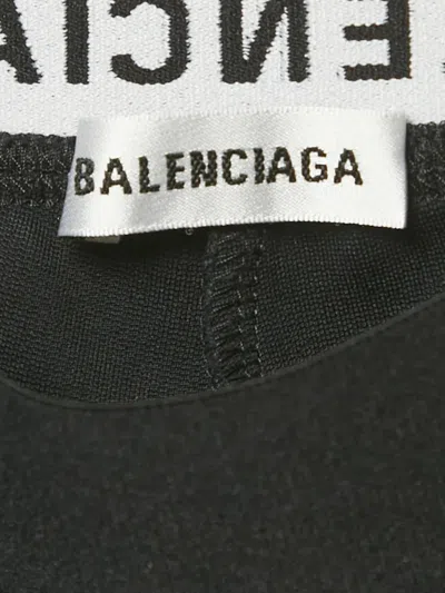 Pre-owned Balenciaga Zip-pocket Leggings In Black