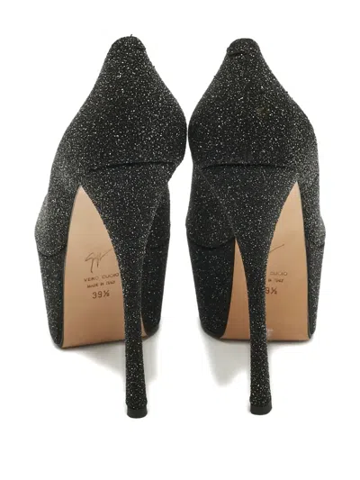 Pre-owned Giuseppe Zanotti Vintage Sharon Platform Heel Pumps In Black