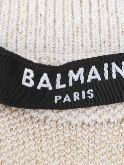 Pre-owned Balmain Zebra-print Top In Neutral