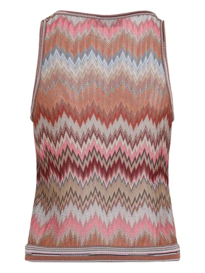 Missoni Chevron-pattern Top In Multi
