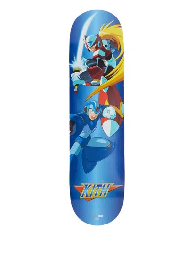 Kith Mega Man Skate Deck In Blue