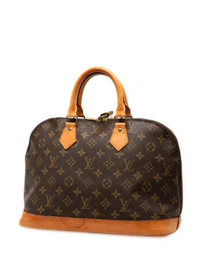 Pre-owned Louis Vuitton 1993 Monogram Alma Pm Handbag In Brown