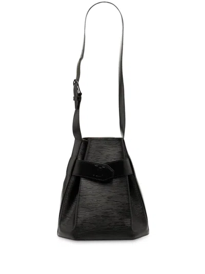 Pre-owned Louis Vuitton 1994 Epi Sac D Epaule Pm Bucket Bag In Black