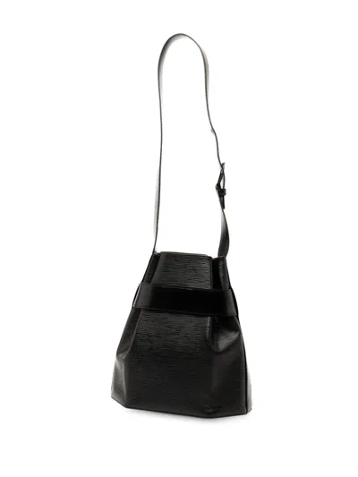 Pre-owned Louis Vuitton 1994 Epi Sac D Epaule Pm Bucket Bag In Black