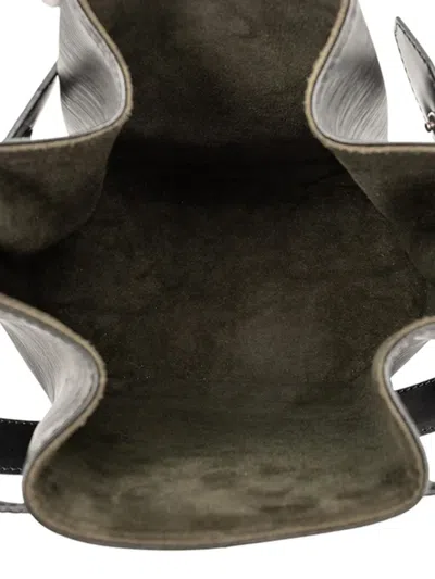 Pre-owned Louis Vuitton 1994 Epi Sac D Epaule Pm Bucket Bag In Black