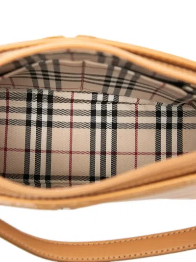 Pre-owned Burberry 2000-2017 Leather Shoulder Bag In Brown