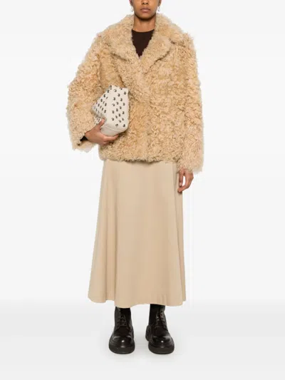 Blancha Shearling Jacket In Neutral
