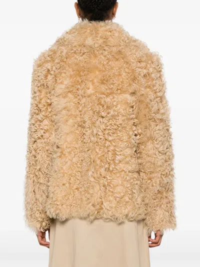 Blancha Shearling Jacket In Neutral