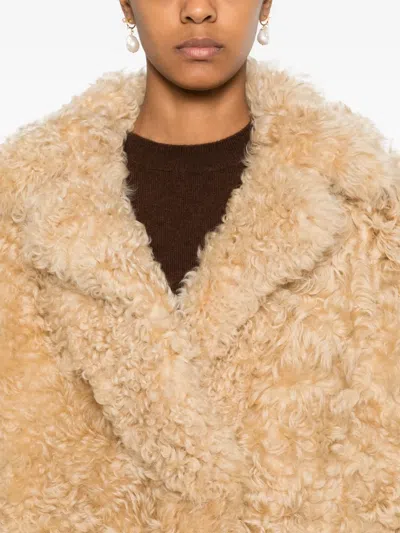 Blancha Shearling Jacket In Neutral