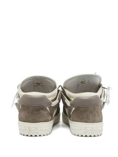 Pre-owned Off-white Out Of The Office Leather Suede Sneakers In White