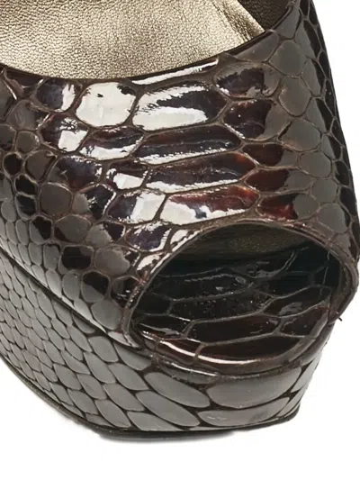 Pre-owned Stuart Weitzman 130mm Leather Heeled Pumps In Brown