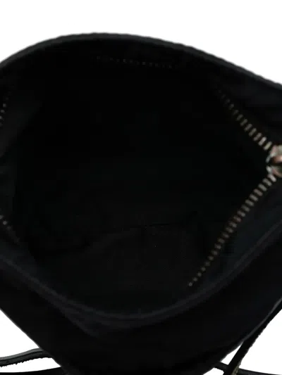 Pre-owned Fendi 2000-2010 Zucca Canvas Crossbody Bag In Black