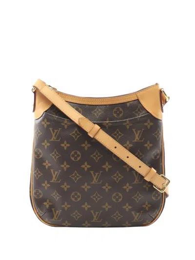 Pre-owned Louis Vuitton 2012 Monogram Odeon Pm Crossbody Bag In Brown