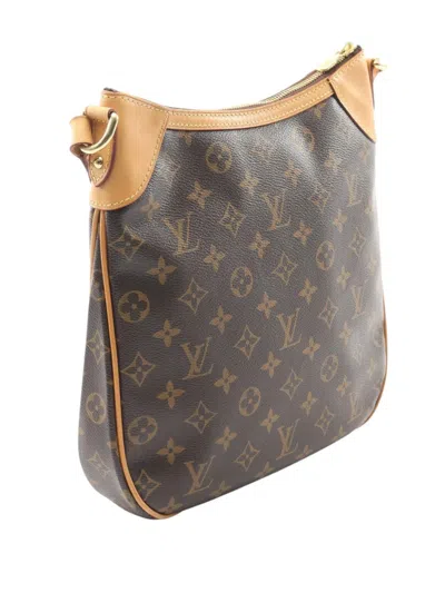 Pre-owned Louis Vuitton 2012 Monogram Odeon Pm Crossbody Bag In Brown