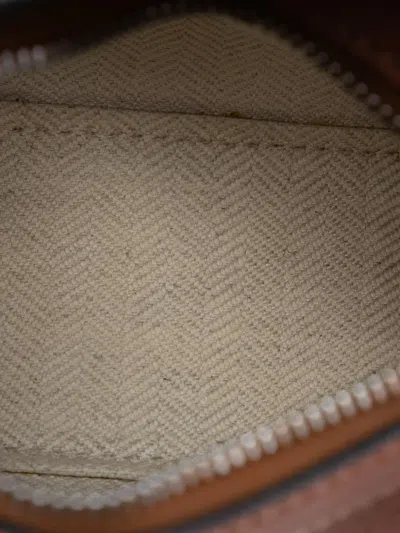 Pre-owned Loewe 2020 Nano Calfskin Puzzle Satchel In Brown