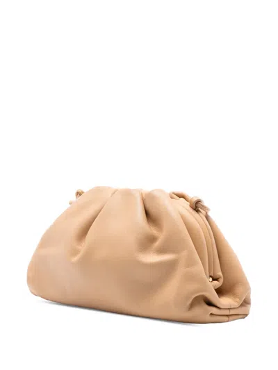 Pre-owned Bottega Veneta 2012-2025 Lambskin The Mini Pouch Crossbody Bag In Brown