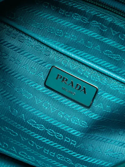Pre-owned Prada 2013-2025 Tessuto Satchel In Blue