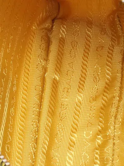 Pre-owned Prada 2013-2025 Tessuto Re-edition 2005 Satchel In Yellow