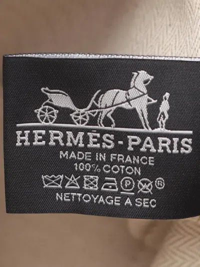 Pre-owned Hermes 2010-2025 Large Toile Bride A Brac Case Handbag In Brown