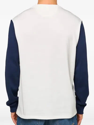 Polo Ralph Lauren Colour-block Buttoned T-shirt In White