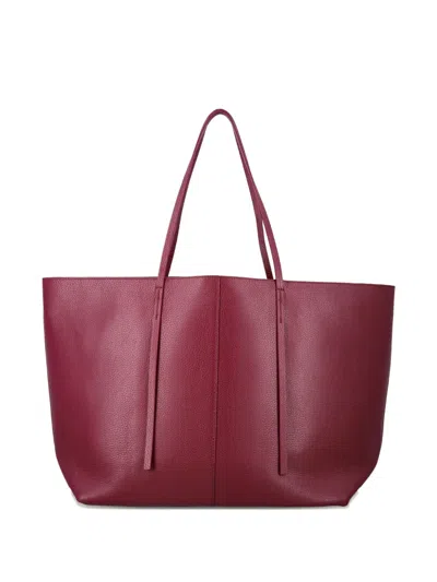 By Malene Birger Abilla Leather Tote Bag In Red