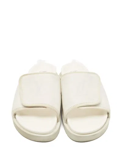 Pre-owned Louis Vuitton Monogram Flat Slides In Neutral