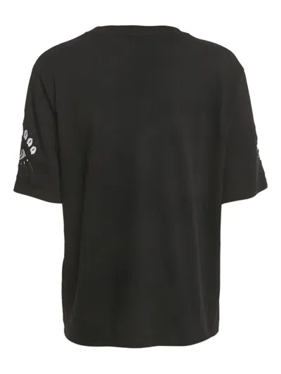 Pre-owned Kenzo Eye-motif Cotton T-shirt In Black