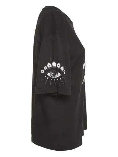 Pre-owned Kenzo Eye-motif Cotton T-shirt In Black