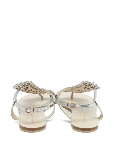 Pre-owned Sophia Webster Madame Butterfly Sandals In Silver