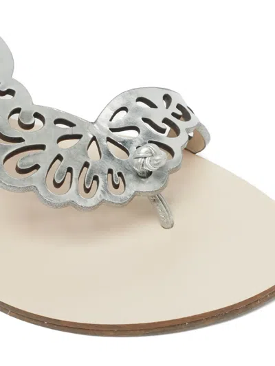 Pre-owned Sophia Webster Madame Butterfly Sandals In Silver