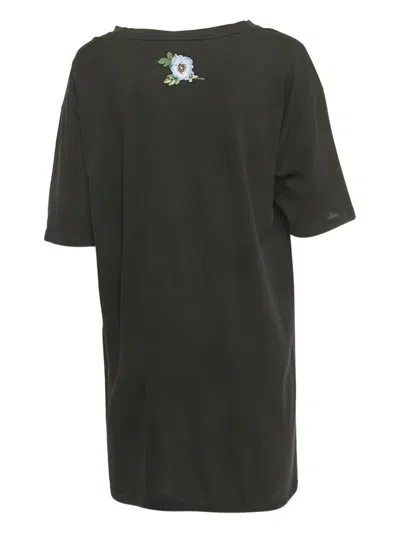 Pre-owned Gucci Logo-print Graphic T-shirt In Black