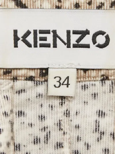 Pre-owned Kenzo Corduroy Button-fastening Shirt In Neutral